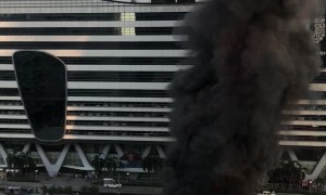 Bangkok Market Goes Up In Flames