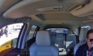 Dashcam Captures Pedestrians Yelling at Each Other