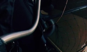 Paramotor Catches Sky Trash