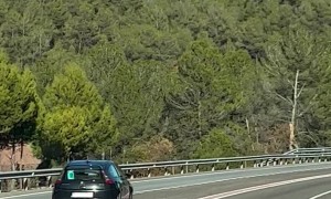 Car Drives In Opposite Lane