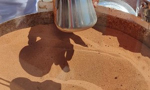 Turkish Coffee Brewed On Heated Desert Sand