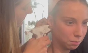 Snot Bubble Surprise After Piercing