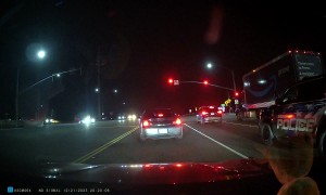 Apparent Illegal U-Turn Made Right In Front of Cop