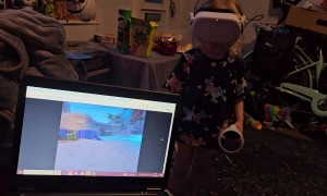 4-Year-Old's First Time VR Fail