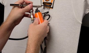 Airbrush Artist Creates Custom Basketball T-Shirt in Minutes