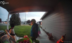 Trick-or-Treating Dad Is Not Having It