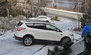 Getting Out of the Driveway After an Ice Storm