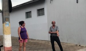 Bird Swoops Over Man's Head