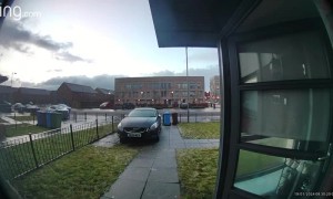 Lad Does Death Drop On Driveway Ice