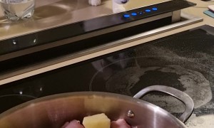 Kitty Helps in the Kitchen