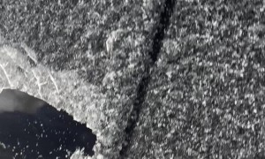 Car Door Freezes Shut In Oregon Cold