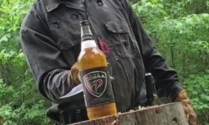 Horror Villain Machetes Glass Bottle