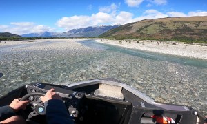 Zipping Through A Shallow River