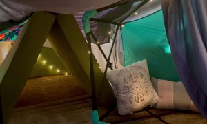 Family Builds Pillow Fort