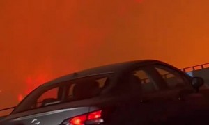 Footage shows blazing forest fires in Chile's Valparaíso region
