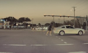 Florida Man Pushes Ford Mustang With Police Close Behind