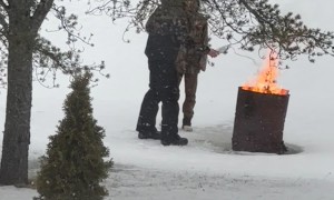 Neighbor Kids Learn Why It's Dangerous to Play With Fire