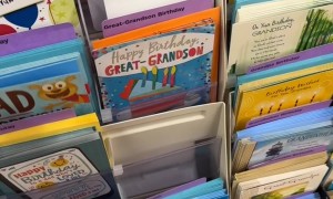 A Dollar Store Adult Birthday Card