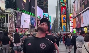 Grape Balance In Times Square