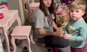 The First Time His Kids Have Seen Him Without a Beard