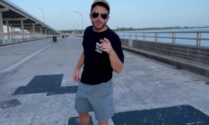 Man Catches Grapes Thrown From Bridge