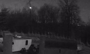Security camera catches view of tonight’s meteor in Maryland