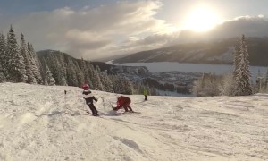 Ski Dad's Playful Joke Goes Wrong