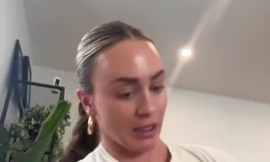 Girl hilariously tries the 'I Think I Like This Little Life' challenge with her pup 