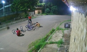 Caught This Ridiculous Crash on Security Footage Last Night