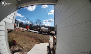 Workers Forget Stoppers After Unhooking Trailer