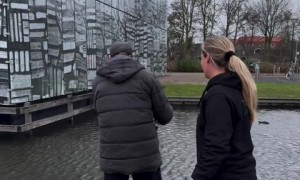 Daughter pranks dad with hilarious rod tap while fishing 