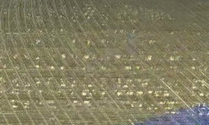 Guy Stands on Top of the Sphere in Las Vegas