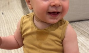 Baby Lights Up At Dad's Arrival