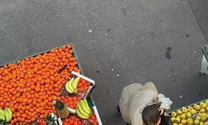 Man Throws Pineapple And Sprints Away