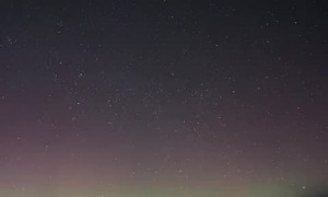Mesmerizing Aurora dancing over Foress, Scotland 