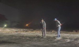 Frightening Encounter with Individual Outside Remote Lodge