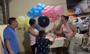 Dad Blows The Gender Reveal