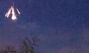 Pyrotechnic Skydivers Mistaken For Alien Meteor