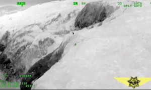 Helicopter team rescue man who fell 60 feet down cliff