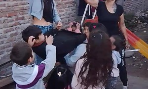 Little Mischief Maker Takes All the Pinata Candy