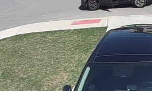 Skid Steer Crashes Into Delivery Driver's Parked Car