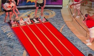 Baby Scoots to the Finish Line