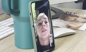 Woman Video Chats With Her Boss While at Salon