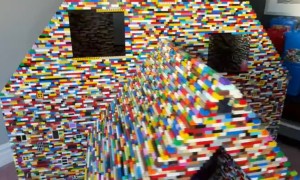 Adult-Sized House From Building Bricks