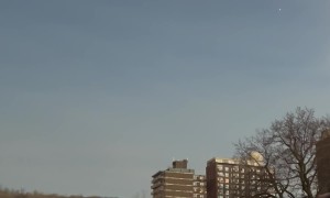 Crowd Cheers At Solar Eclipse