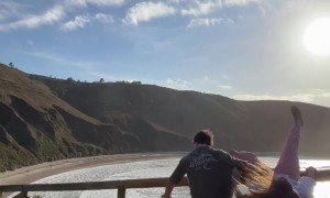 Couple Fails to Take Aesthetic Photo at the Beach
