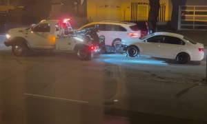 Tow Truck Wrecks Car