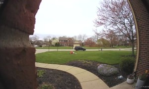 Dad Takes One For the Team During Baseball Practice With Daughter