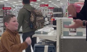 Boy Plays Rock Paper Scissors With Dwayne Johnson