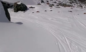 Skiing Through a Glacier